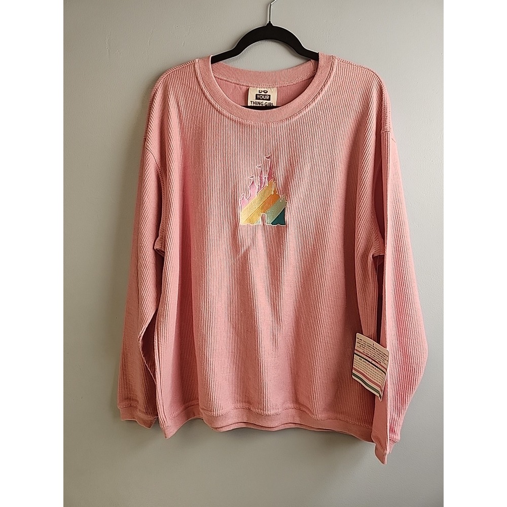 Jadelynn Brooke Womens L Pink Castle Long Sleeve Disney Trip Shirt‎ Do Your  NEW